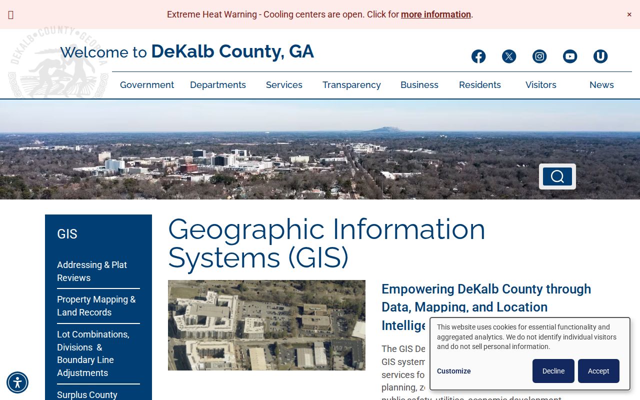 DeKalb County people lookup through GIS parcel and address tools