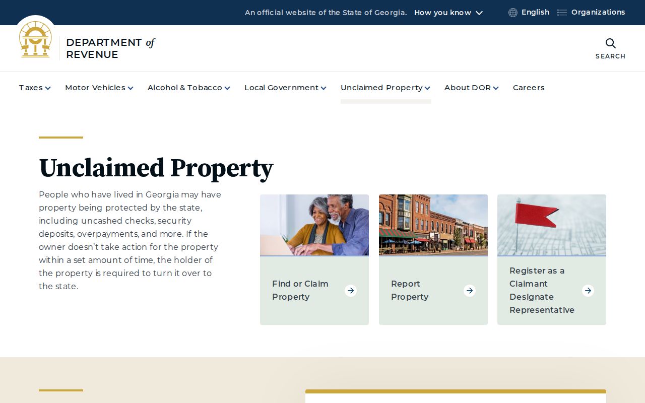 DeKalb County people search with Georgia unclaimed property program