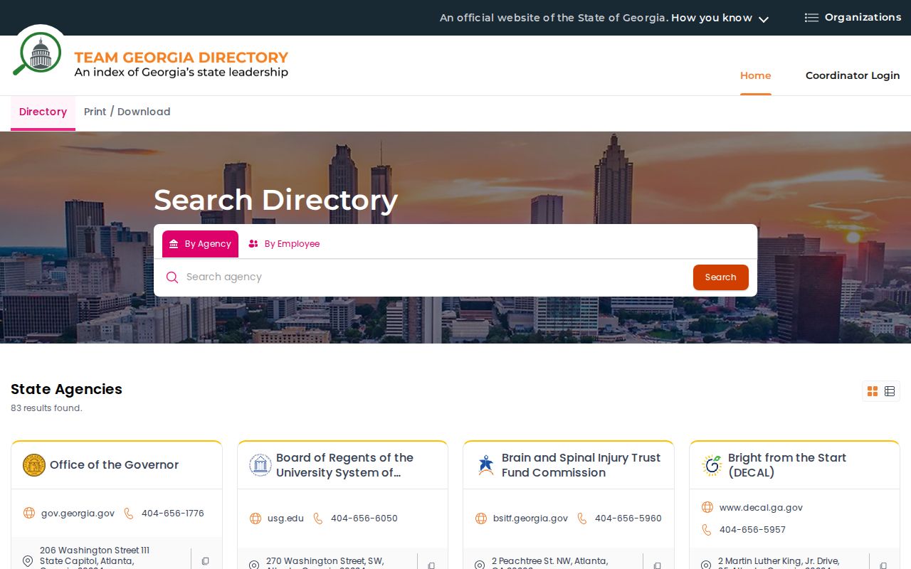 DeKalb County voter registration records research through Georgia state agency directory